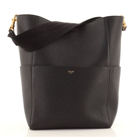 celine sangle large|Celine Seau Sangle Bag Review .